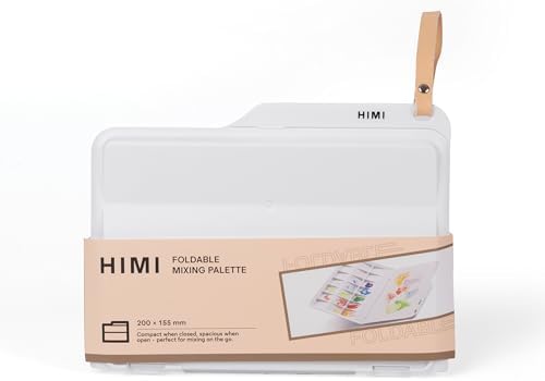 Folding Paint Palette with Lid, Portable Mixing Tray for Gouache