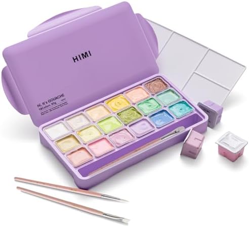 Gouache Paints set, 18 Colors, 30ml, 18 US fl oz